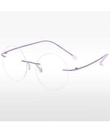 Shop Magimodac Round Reading Glasses for Men & Women - Borderless Blue Light Filter Titanium Glasses - 3.0 Diopter Visual Aid - Buy Online on GoSupps.com