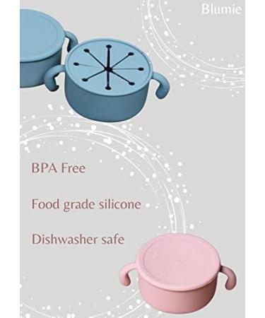 Blumie Silicone Snack Pot for Toddlers - BPA Free Finger Food Cup (Ocean Blue) - Buy Online on GoSupps.com
