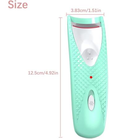 Heated Eyelash Curler Professional Electric Last Curler for Women Electric Last Curler with Double Silicone Pad 24H Long Lasting Curling Eyelash Makeup Tools for Women Beautiful Lashes#pink#green - Buy Online on GoSupps.com