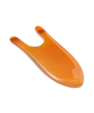 1pc Nose Bridge Massage Board Ox Horn Gua Sha Facial Massage Tool for Spa Cosmetic Scraping Board Face Massage Tools Multipurpose Tool Facial Stone Tool Horns Natural Yellow Horn