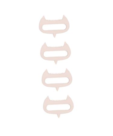 Fomiyes 4 pieces acupuncture massage device Hand massager peeling brush for the scalp manual head massage cladding silicone acupuncture massage device.