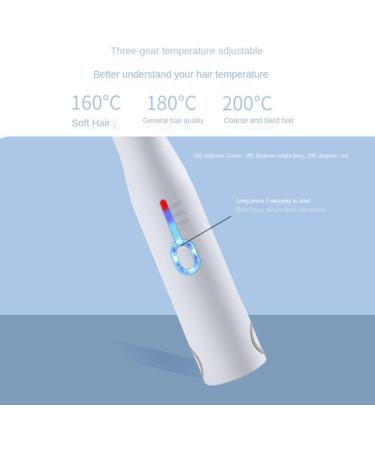 2 in 1 Cordless Hair Straighteners & Curlers - USB Rechargeable Travel Mini Hair Styling Device in White - Buy Online on GoSupps.com