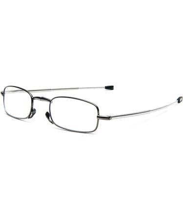 Foldable Stainless Steel Reading Glasses +3.0 | Cokobin Anti-Blue Light Aid for Men & Women | Includes Hard Shell Case - Buy Online on GoSupps.com