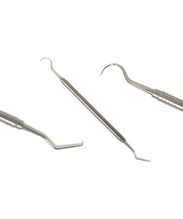 Double Ended Stainless Steel Oral Hygiene Explorer - Dental Student Tool for Teeth Cleaning and Oral Care - Buy Online on GoSupps.com