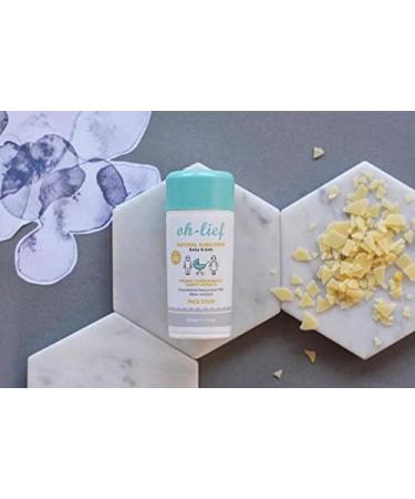 Organic Oh-Lief Baby & Kids Sunscreen Face Stick 30ml | Broad-Spectrum UVA/UVB Protection | Hypoallergenic & Water-Resistant - Buy Online on GoSupps.com