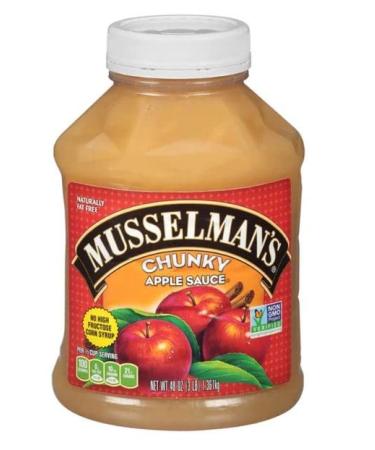 (Pack of 2) Musselman's Chunky Apple Sauce 48 oz - Free Miras 2-in-1 Measuring Spoon - Buy Online on GoSupps.com