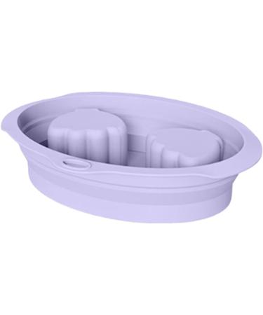 Nail Soaking Bowl Dip Remover Tray Manicure Hand Bath Dish Foldable Silicone Design Professional-Grade Comfort Salon and Home Spa Use 9.06x6.69x3.15 Inches Pink 1 Piece Purple - Buy Online on GoSupps.com