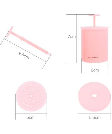 1Pc Face Cleanser Tool - Pink Shower Bath Shampoo Foam Maker | Gentle Facial Cleaning Cup for Travel & Home - Buy Online on GoSupps.com