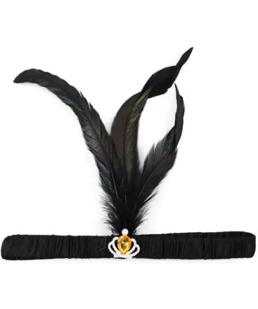 xbiez Rhinestone&Feather Headband for Women Elastic 1920s Headband Carnival Wedding Party Bride Photography Hair Accessories 1921 Blue Pendant - Buy Online on GoSupps.com