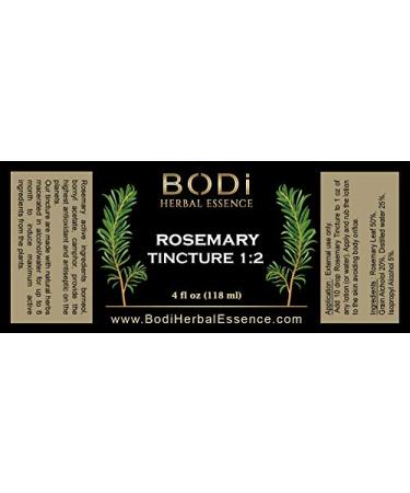 Rosemary Leaf Tincture 1:2 - Highest Concentration for Internal & External Use | Bodi - 2oz & 4oz - Buy Online on GoSupps.com