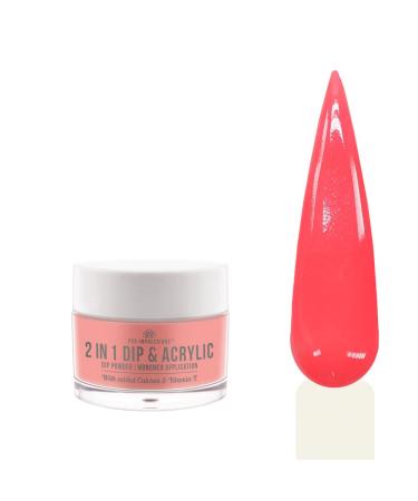 Pro Impressions - Poudre de trempage et acrylique 2 en 1 - N 33 Corail - 30 g (acrylique color extensions superposition)