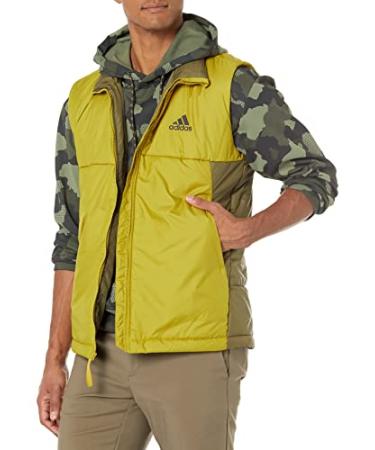 adidas outdoor Men's BSC 3 Stripes Insulated Vest X-Large Pulse Olive/Focus Olive
