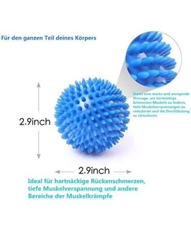 Proleo 3 Set Igelball Massage Balls - Hedgehog & Nopy Balls for Stress Relief Reflexology & Trigger Point Therapy - 9 & 7.5 cm - Buy Online on GoSupps.com