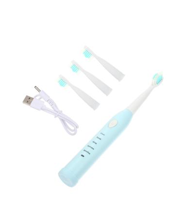 Beavorty 1 set of electrical toothbrush for children replacement head toothbrush children's toothbrushes soft bristle automatic children's toothbrush blue lovers off waterproof cleaning brush 1 piece (1 Pack) blue