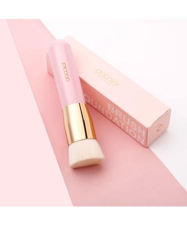 Docolor Flat Top Kabuki Foundation Brush - Premium Synthetic Makeup Tool for Flawless Application - Pink - Buy Online on GoSupps.com
