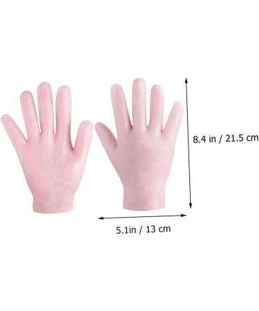 minkissy Ear Piercing Kit 4 Pairs Nourishing Care Gloves Cracked Heel Repair Massaging Hydrating Gloves Hand Softening Gloves Dry Hands Lotion Skin Pink Hand Gloves Sebs Women's Desk Shelf - Buy Online on GoSupps.com