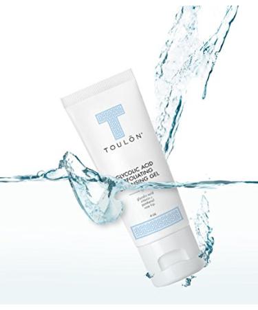 Toulon Glycolic Acid Facial Cleanser with Vitamin C & Rose Hip - Exfoliating Face Wash for Dry & Sensitive Skin - Women & Men - Buy Online on GoSupps.com