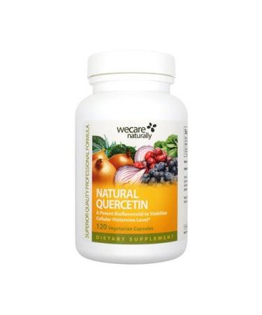 Natural Quercetin (120 Vegetarian Capsules) Super Bioflavonoids to Naturally Alleviate Allergy Reaction