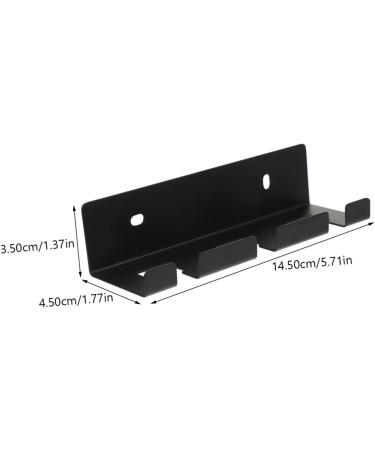 Alipis 2 Sets Cable Holder Hooks - Creative Wall Hooks for Shavers Brushes & More | 14.5x4.5cm - Black - Buy Online on GoSupps.com