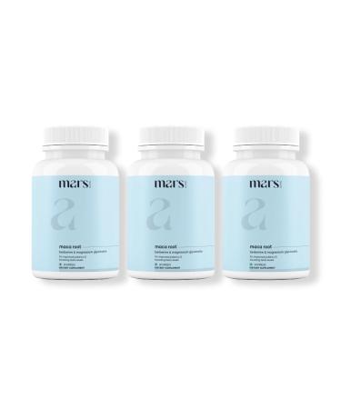 mars by GHC Maca Root Caps (Ginseng): Powered with Magnesium & Berberine - 60 Capsules | Overall Well Being | Good Health Company - Pack of 3