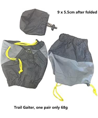 JJZS Lightweight Waterproof Trail Running Gaiters for Shoes and Boots - Adjustable Leg Gaiters for Hiking Men Women - Buy Online on GoSupps.com