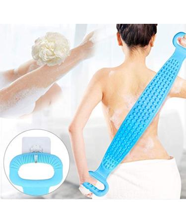 Silicone Body Scrubber for Shower - Exfoliating & Skin Friendly - Blue - Buy Online on GoSupps.com