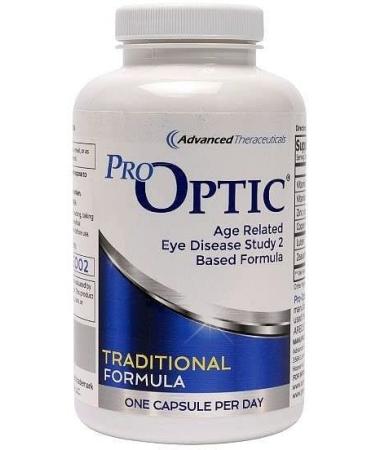 Pro-Optic Traditional Formula (Age Related Eye Disease Study 2 Based), 90 Capsules, 1 Per Day