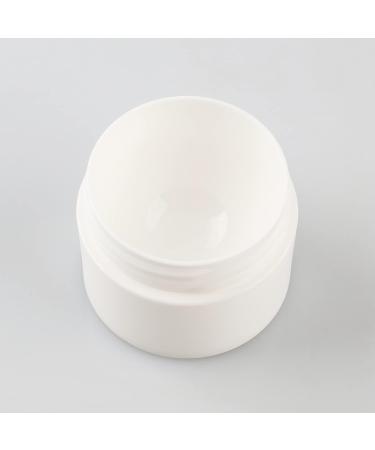 TIANZD 48 Pieces 15ml Matte White Empty Plastic Cosmetic Jars with Screw Lid Inner Liner 15g Small Containers for Homemade Cream Gel Lip Balm Salve Storage Pot with 6x Spatula White 15ml - Buy Online on GoSupps.com