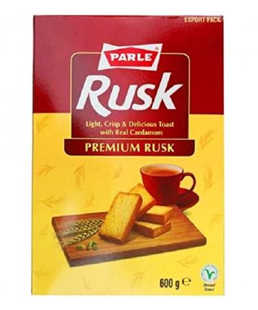 Parle Premium Rusk - 600g | Crunchy Twice-Baked Toast for Tea and Snacking