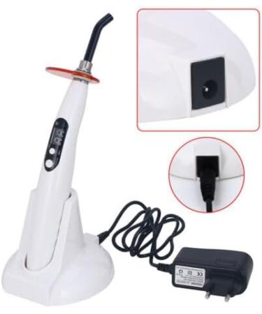 Buy 5W Dental LED Curing Light - Cordless UV Lamp for Composite Resin - High Power 1400mW Dentist Polymerization Light with Adapter - Buy Online on GoSupps.com