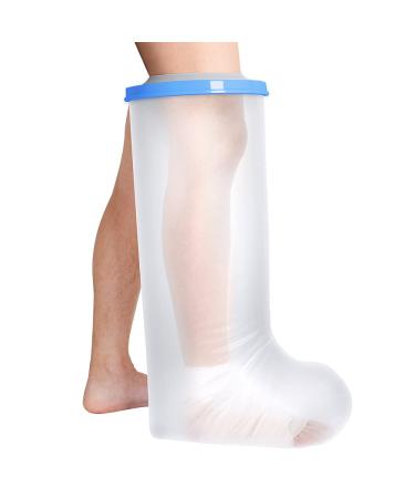 Bukihome Shower Watertight Foot Protector, Adult Leg Cast Covers, Extra Large Capacity for 268 Pounds Adult Thigh Tension & Super Waterproof Leg Protector