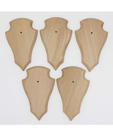 Generisch 5 pieces REH Troph enschilder Spitz Eiche hell klein AF 19 cm x 11 cm - Buy Online on GoSupps.com