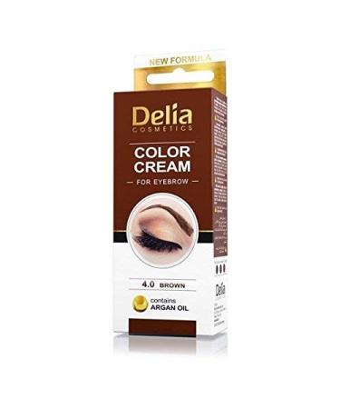 DELIA HENNA COLOR CREAM EYEBROW PROFESSIONAL 4.0 BROWN
