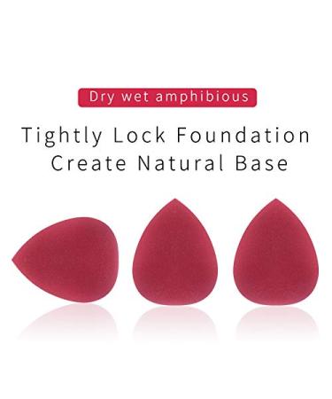 BABA Luxury Beauty Sponge Set - Non-Allergenic Makeup Blenders for Flawless Foundation Application | Multi-Colored Set of 5 - Buy Online on GoSupps.com