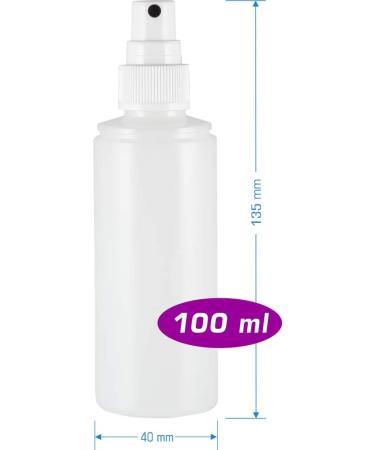 100ml Refillable Spray Bottle with Atomizer - Transparent Milky - Ideal for Travel & Home Use - Buy Online on GoSupps.com