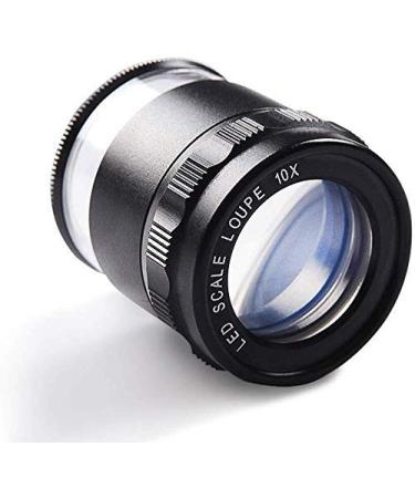 Magnifier Handheld Magnifier with Lights Foldable Portable Old Man Reading 10 Times Magnifier Optical Hd Lofty Ambition