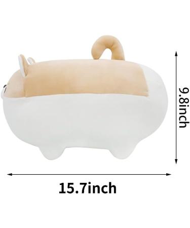 PEDEIECL Stuffed Animal Shiba Inu Plush Toy - 40cm Brown Anime Corgi Dog Pillow, Perfect Gift for Kids, Boys, Girls - Birthday, Valentine, Xmas - Buy Online on GoSupps.com