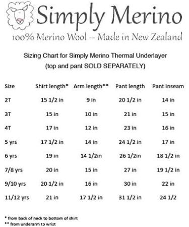 Organic Merino Wool Kids Thermal Long Sleeve Top - Natural Warm Base Layer | Unisex 4 Charcoal - Buy Online on GoSupps.com
