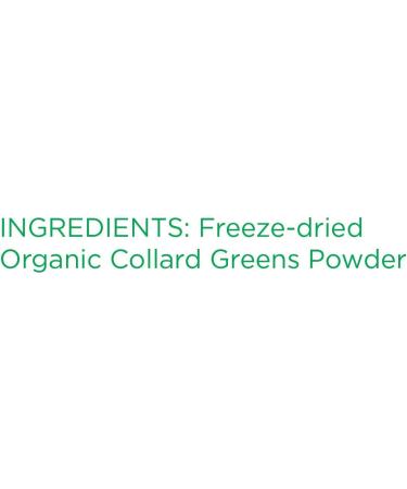KOYAH Organic USA Collard Greens Powder | Freeze-Dried Whole-Leaf | Equivalent to 15 Cups Fresh - Buy Online on GoSupps.com