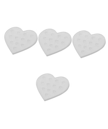 FRCOLOR 4pcs Eyelash Adhesive Station Salon Eyelash Gasket Eyelash Extension Holder Pad Eyelash Pallet Holder Eyelash Extension Pallet Eye Lashes Pads Pallet Stand Epoxy Supplies Glass