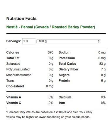 Nestle Pensal Cevada 200g (Pack of 02) - Rich and Nutritious Barley Drink Mix - Buy Online on GoSupps.com
