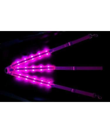 FM2018XSL Horse Harness LED Breastplate - Luminous Reflective Belt for Equestrian Safety | Pink Outdoor Gear - Buy Online on GoSupps.com
