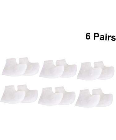 Ipetboom Heel Protective Sleeve 6 Pairs Clear Jel Silicone Gel Silicone Ankle Cover Gel Foot Socks Gel Ankle Protectors Shoe Mats Shoe Pads Ankle Socks Insole Heel White Heel Socks - Buy Online on GoSupps.com