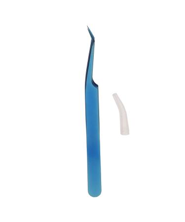 Beauty tweezers small eyelash tweezers stainless steel flexible for nail salon for eyelash artist (slanted tweezers)
