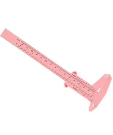 TOYANDONA Outil de Mesure des Sourcils 150 MM en Plastique Rose R gle Sourcils Pr cise Vernier Coulissant Compas Facial Portable pour Maquillage et Microblading