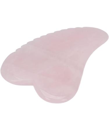 Verdant Touch Rose Quartz Gua Sha Tool - Stainless Steel Meridian Massage Device for Pain Relief | Portable Hand & Wrist Grip - Buy Online on GoSupps.com