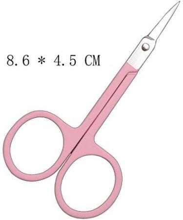 Kitchen Scissors Professional Scissor Manicure for Nails Eyebrow Nose Eyelash Cuticle Scissors Curved Pedicure Makeup Tool (Blue) - Buy Online on GoSupps.com