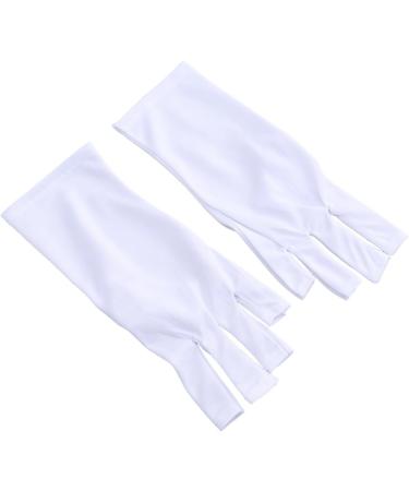 minkissy 3 Pairs Gloves Nail Shield Glove Cotton Glove Chinese Wooden Pillow Silicone Ear Display Glove Manicure Glove Sun Protection White - Buy Online on GoSupps.com