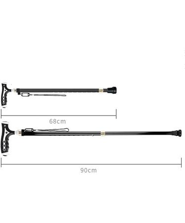 Crutches Old Men and Women Cane One Foot Aluminum Alloy Non-Slip Lightweight Telescopic Simple Everything is fine - Buy Online on GoSupps.com