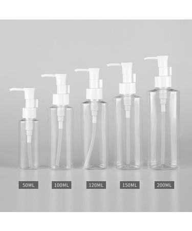 Buy Tianzd 200ml Oval Clear Plastic Pump Dispenser Bottles - 6 Pack for Soaps Lotions Gels and Creams - Ideal for Travel & Home Use - Buy Online on GoSupps.com